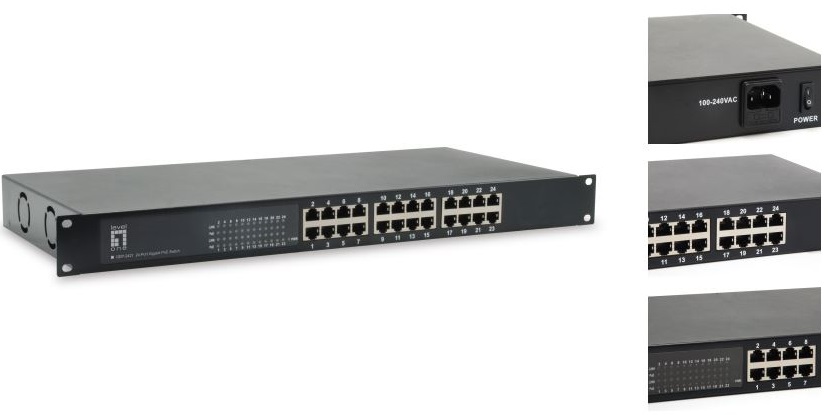 CONCEPTRONIC GEP-2421W150 24 Port Gigabit PoE Switch Instructions - Product image