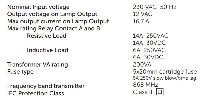 DURATECH PL-REM-200 Link Driver - Electrical specifications