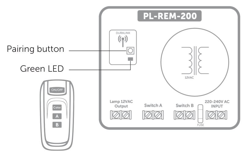 DURATECH PL-REM-200 Link Driver - To unpair all handheld transmitters with the controller