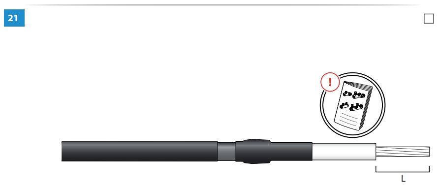 ENSTO HOT3.1211L Outdoor Terminations with Semi-Conductive Tubes for 3-core Cables Instruction Manual - How to use 21