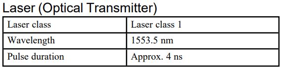 FARO Focus Premium Laser Scanner User Manual - Technical Data