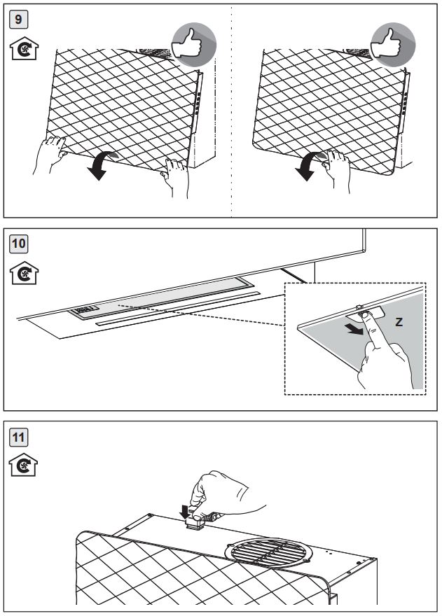 FRANKE IMPRESS 603 60 cm Wall Cooker Hood Instruction Manual - How to use