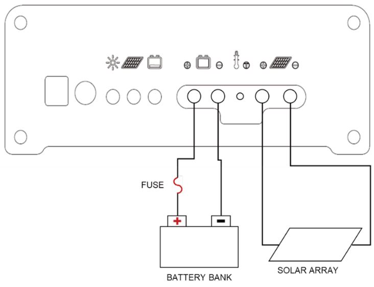 Go Power GP-MPPT-85 20 MPPT Solar Controller - WIRING DIAGRAM