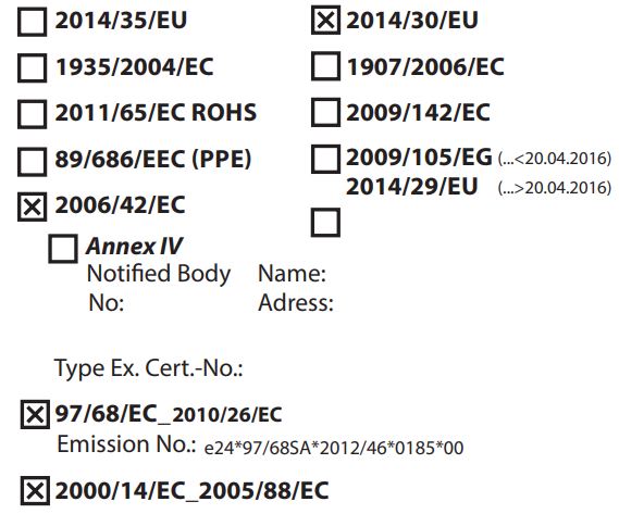 Gude GPR 821 PRO Petrol Post Driver Instruction Manual - Directives CE applicables