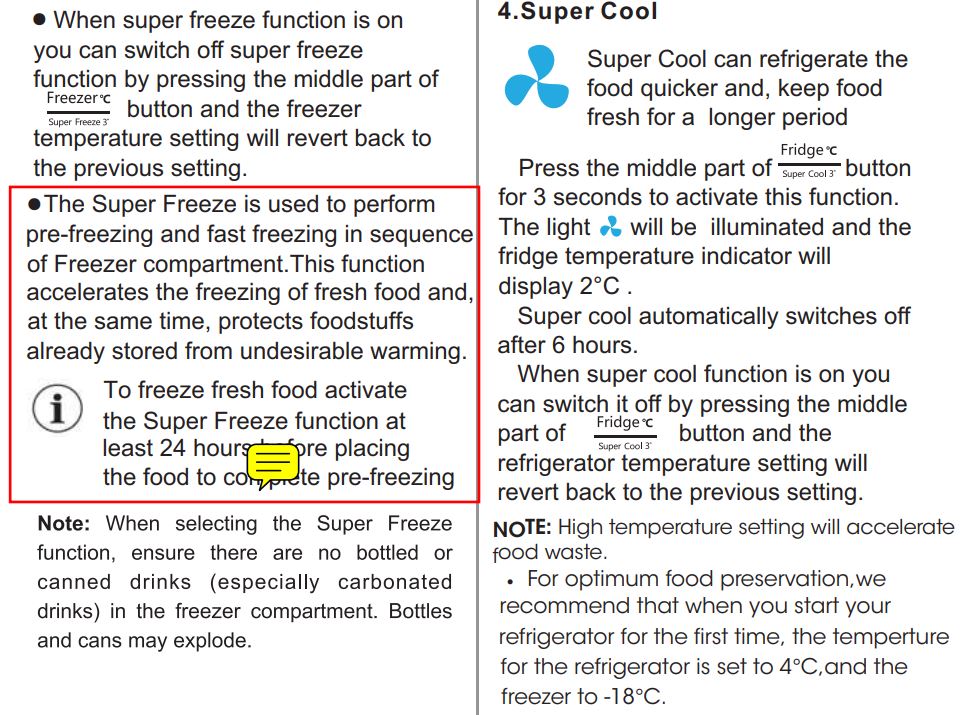 Hisense RQ515N4AC2 Cross Door Refrigerator User Manual - Display controls