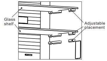 Hisense RQ515N4AC2 Cross Door Refrigerator User Manual - When you return the shelves