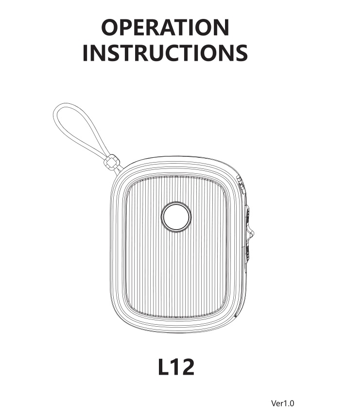 JADENS L12 Label Marker Instruction Manual