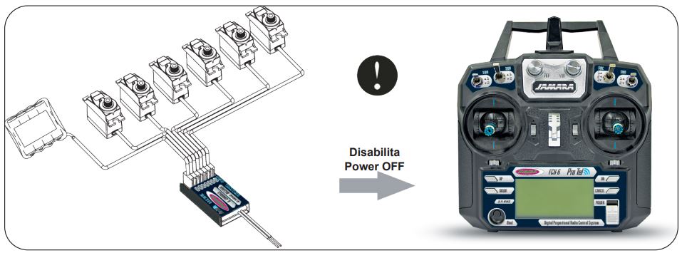 JAMARA FCX6 Pro Tel Transmitter Instructions - Shut down