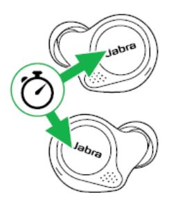 Jabra Elite 75t Black True Wireless Active Noise Cancelling In-Ear Headphones User Manual - Simultaneously press and hold