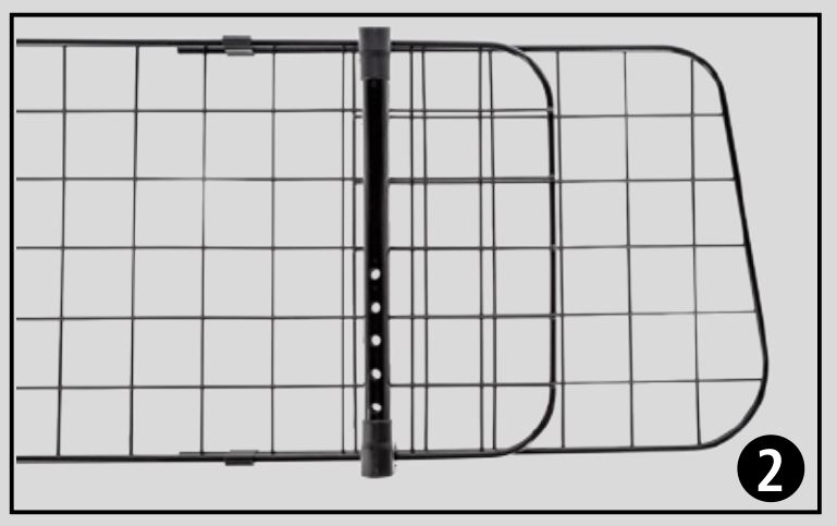 KERBL 80581 145x30cm Car Safety Gate - Figure 2