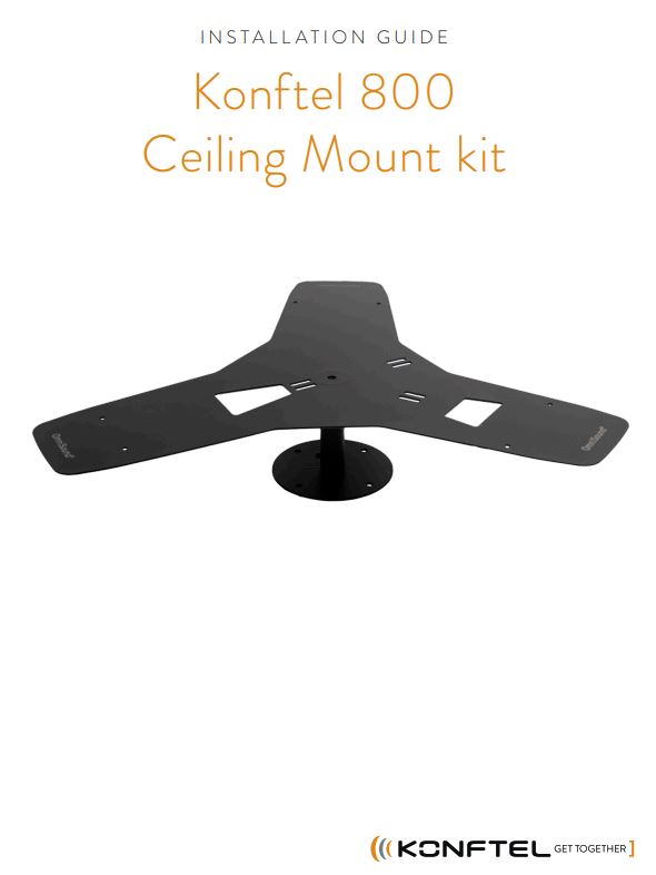 KONFTEL 800 Ceiling Mount Kit Installation Guide