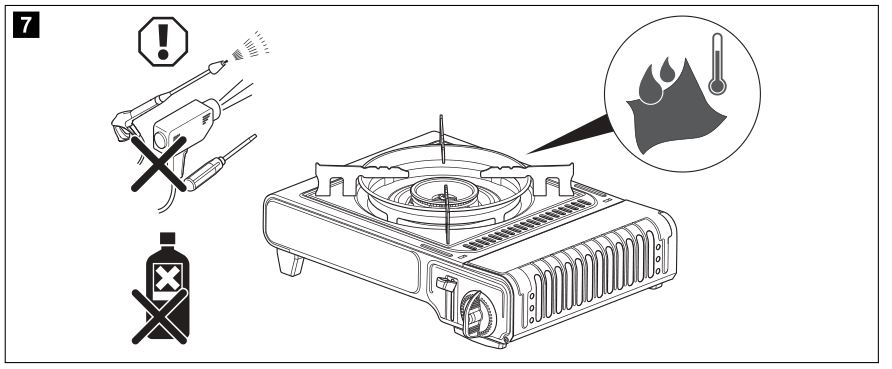 Kampa GA7500 EVO Series 2 Portable Gas Stove - figure 7