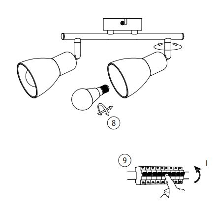 Leuchten Direkt 11952-55 KARO Ceiling Light Instruction Manual - How to use