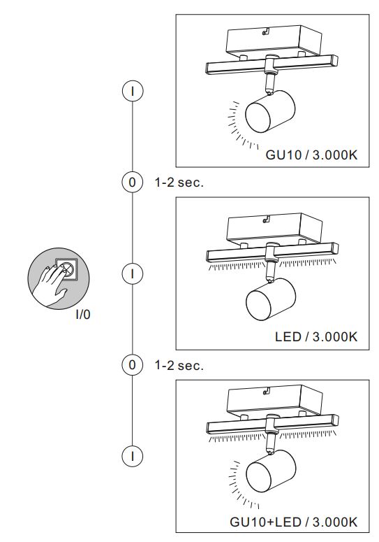 Paul Neuhaus Barik Wall Ceiling Light Instructions - How to use