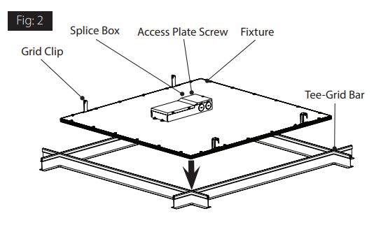 RAB SMKEZPAN1X4 Ezpan 1X4 Surface Mounting Kit - Figure 2