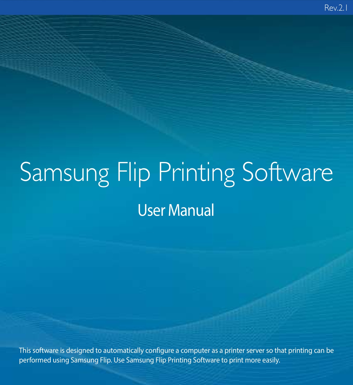 SAMSUNG Flip Printing Software User Manual