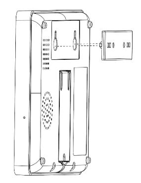 SOUJAMAO Smart Security Panel Kit - Align the hole on the back of the panel with the hanging plate and install it