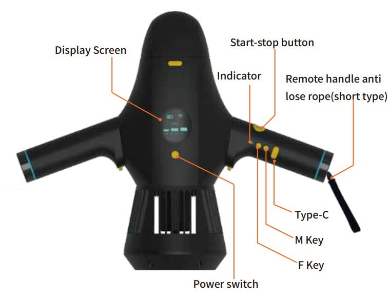 STERMAY M1 Underwater Scooter User Manual - How to use when diving