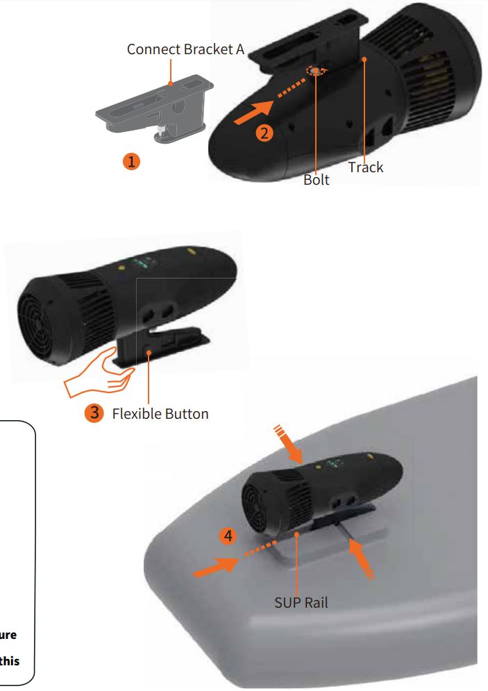 STERMAY M1 Underwater Scooter User Manual - Outer configure equipment installation methods