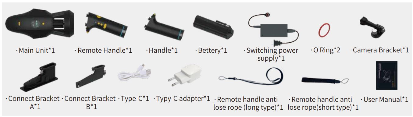 STERMAY M1 Underwater Scooter User Manual - Package list
