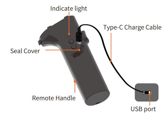 STERMAY M1 Underwater Scooter User Manual - Remote Handle charging