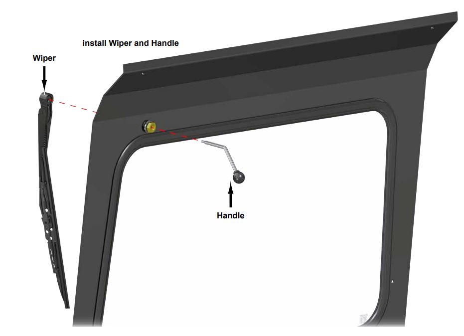 SUPERATV Glass Windshield for Can Am Maverick Trail Instruction Manual - install Vent Covers to Frame