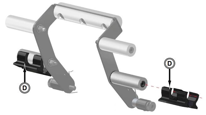 SUPERATV Polaris Ranger XP 900 Scratch Resistant Flip Windshield Instruction Manual - Catch (D) installation