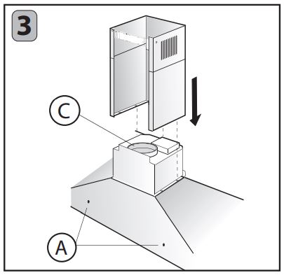 XO Appliance XOJ30SC 30 Inch Wall Mount Chimney Range Installation Guide - MOUNT TO THE WALL