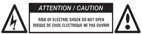 YBA Passion IA350 MKII Integrated Amplifier Owner's Manual - Warning Risk of Electric shock icon