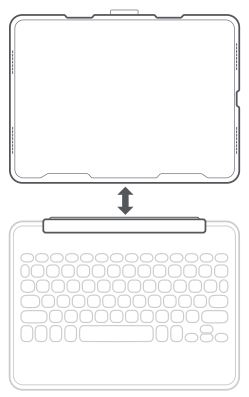 ZAGG ZKPIH Bluetooth Keyboard User Guide - Attaching and Detaching the Keyboard