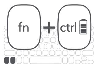 ZAGG ZKPIH Bluetooth Keyboard User Guide - Checking Your Battery Level