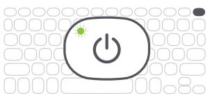 ZAGG ZKPIH Bluetooth Keyboard User Guide - Powering on off