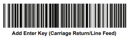ZEBRA DS8178 Series Cordless Handheld Scanner Kit User Guide - Add an Enter Key