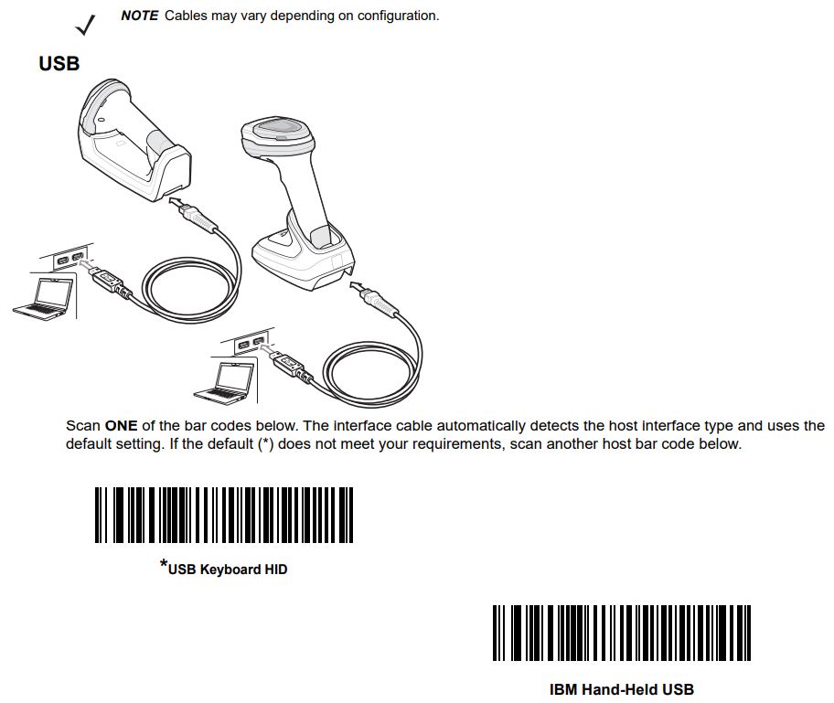 ZEBRA DS8178 Series Cordless Handheld Scanner Kit User Guide - Connect Host Interface