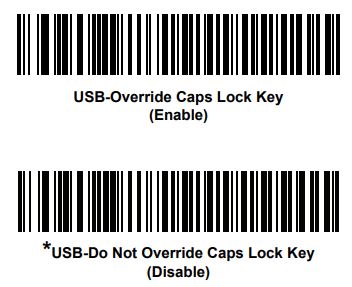 ZEBRA DS8178 Series Cordless Handheld Scanner Kit User Guide - USB Caps Lock Override