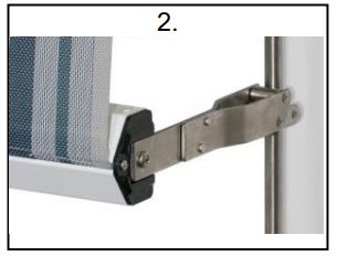 betta 2000 Auto Lock Arm Awning with Guide Bars with Brackets - refer to figure 2...