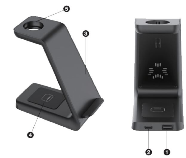 iTOUCH 04093 3 in 1 Wireless Charger User Manual - Product Overview
