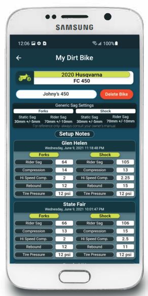 motool SLACKER V4 Digital Suspension Tuner User Guide - App