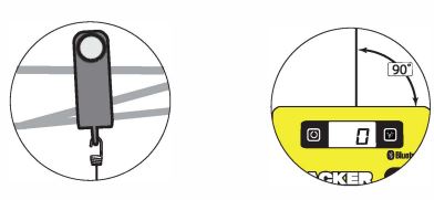 motool SLACKER V4 Digital Suspension Tuner User Guide - Make sure you place the butt of the clip all the way against the plastics to prevent movement