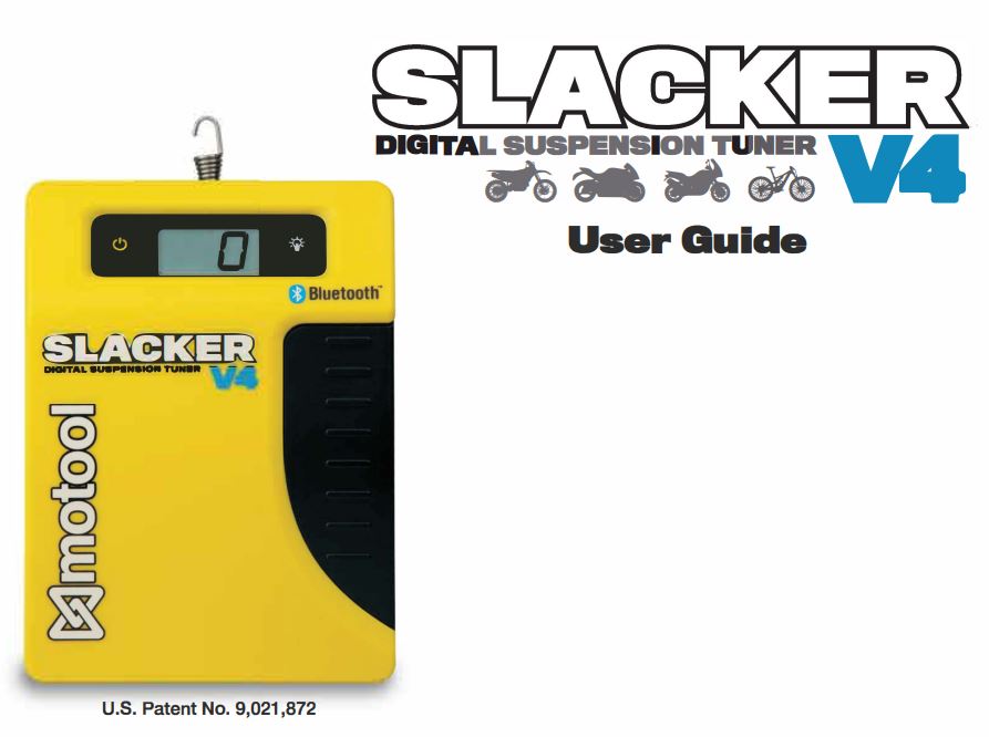 motool SLACKER V4 Digital Suspension Tuner User Guide