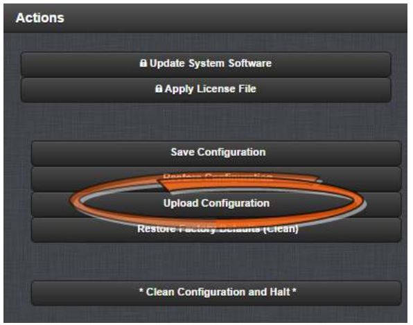 orolia SecureSync 2400 Time & Frequency Reference Solution Installation Guide - In the Actions panel