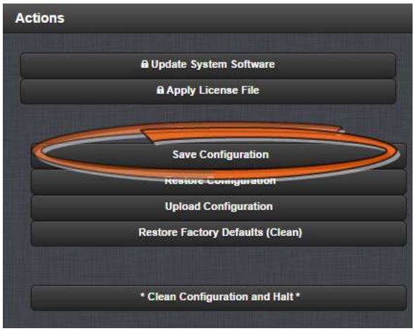 orolia SecureSync 2400 Time & Frequency Reference Solution Installation Guide - In the Actions panel