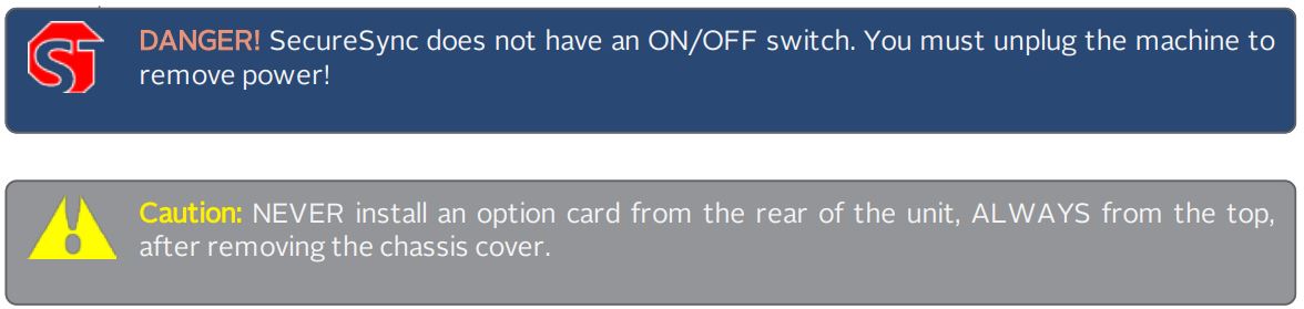 orolia SecureSync 2400 Time & Frequency Reference Solution Installation Guide - Safely power down the SecureSync
