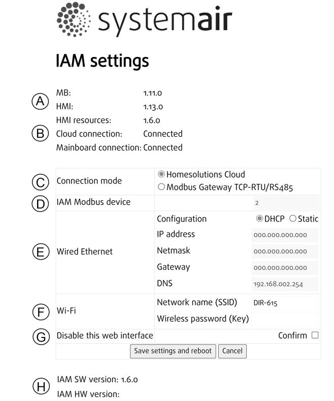 systemair 323606 SAVE CONNECT Internet Access Module User Manual - Type in the SAVE CONNECT