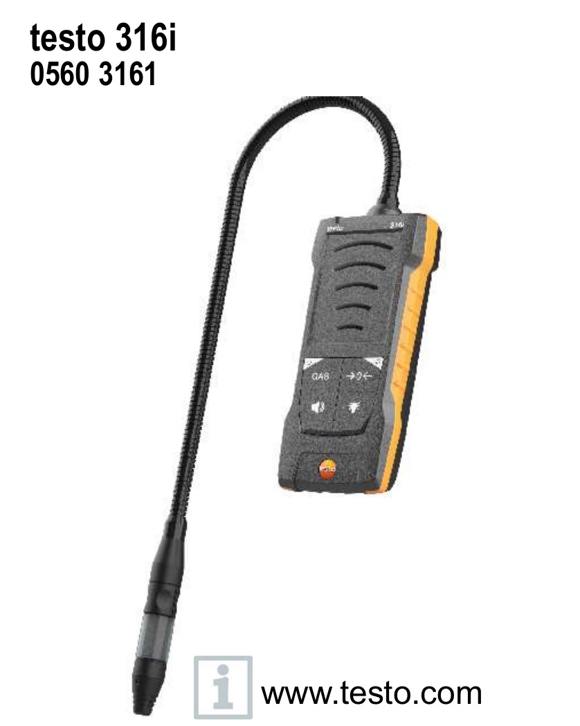 testo 316i Combustible Gas Leak Detector Instructions