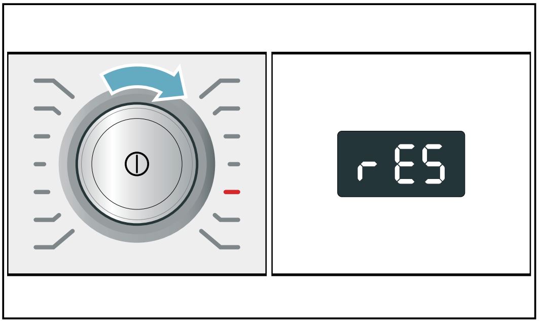 500 Series Compact Washer 1400 RPM WAW285H1UC User Manual - FE5 (reset network settings) appears in the display