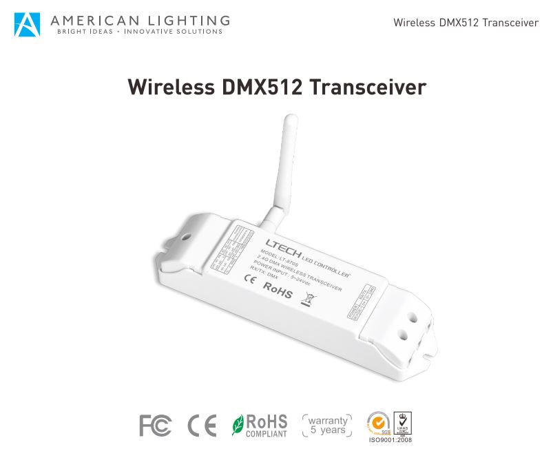 AMERICAN LIGHTING DMX512 Wireless Transceiver Instruction Manual