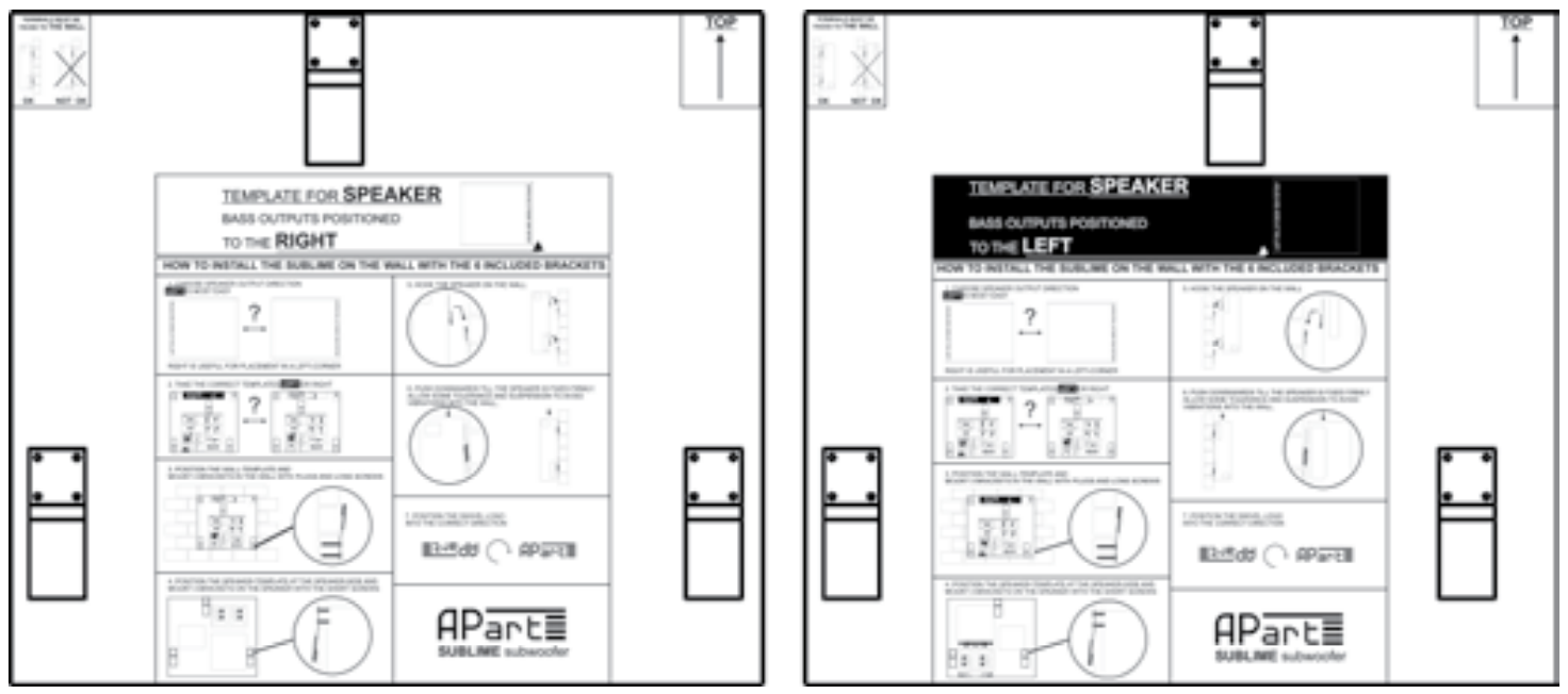 APart SUBLIME-W Wall acoustics speaker template