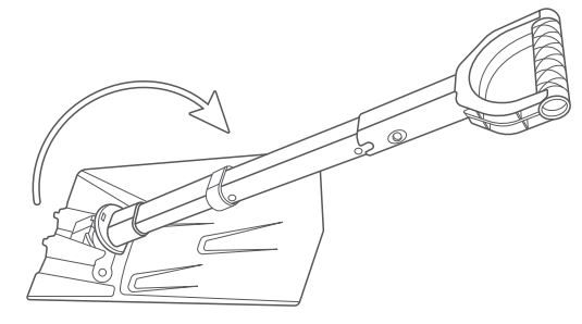 ASTROAI Multifunctional Folding Snow Shovel User Manual - Press and slide the lock button to fold the shovel