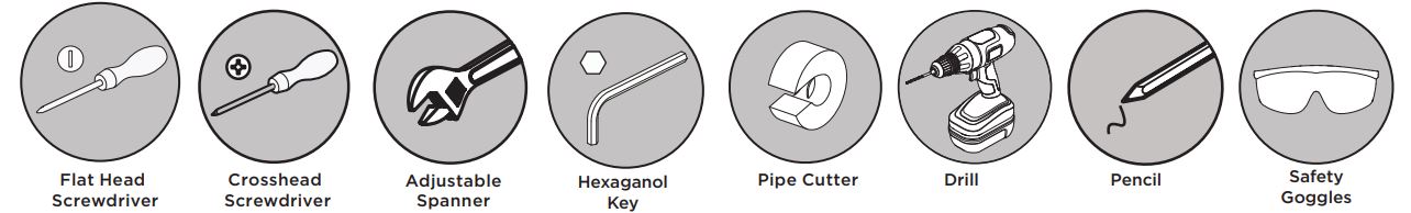 BRISTAN IRS-BSM-C Iris Chrome Bath Shower - Tools You’ll Need